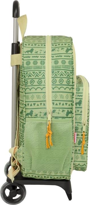 Actual product image The Lion King School Rucksack with Wheels Mufasa Green Beige 33 x 42 x 14 cm