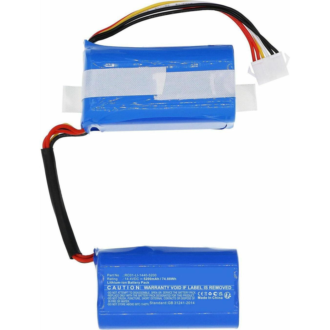 CoreParts Battery for Ecovacs Vacuum, Staubsauger Roboter Zubehör, Blau