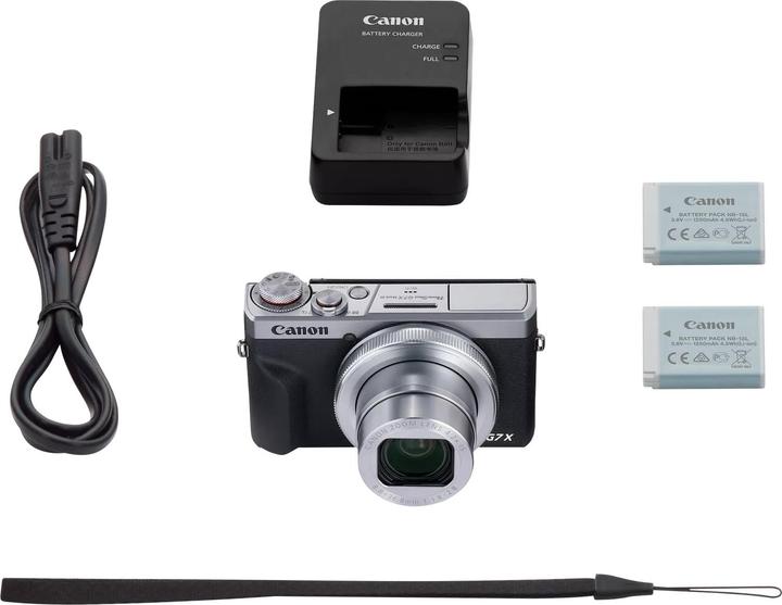 Produktbild Canon PowerShot G7X Mark III srebrny + zapasowy akumulator (8.8 - 36.8 mm, 20.10 Mpx)