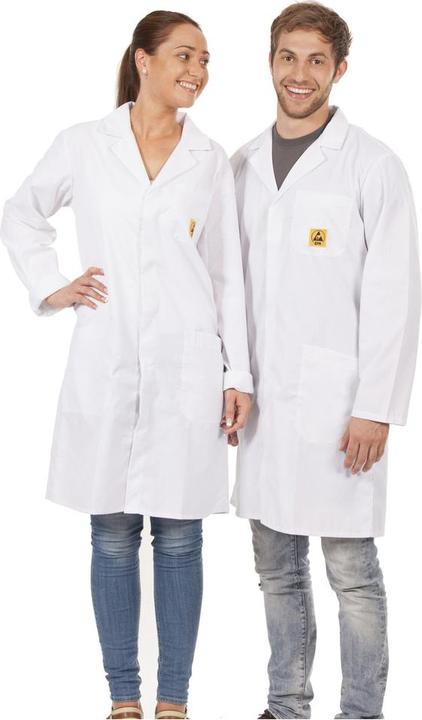 Produktbild Wolfgang Warmbier ESD-Arbeitsmantel AM-160, Grösse M, Farbe blau (M)