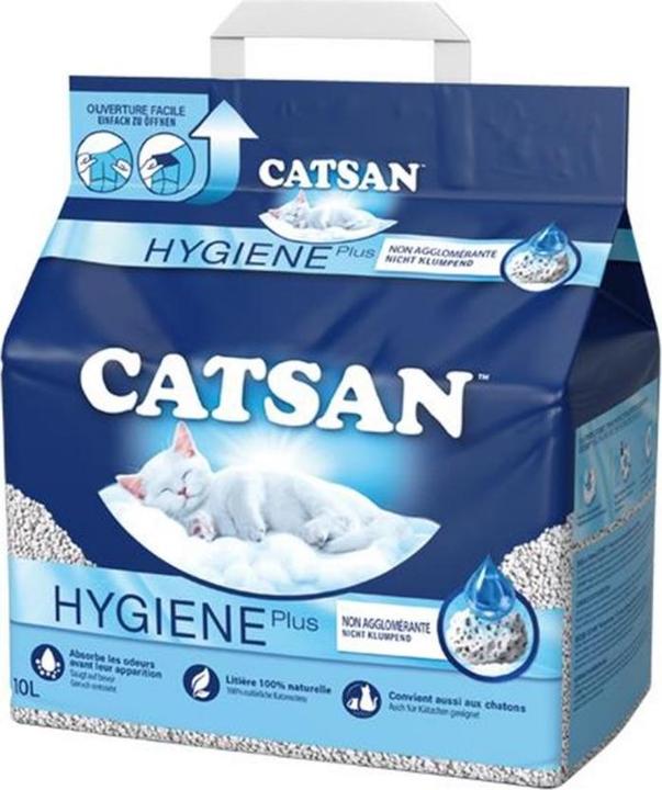 Catsan Hygiene Plus (Biodegradabile, Neutralizzante, Non agglomerante, 4.82 kg)