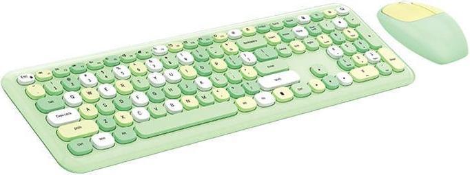Image du produit Mofii Ensemble clavier + souris sans fil 666 2.4G (Vert) (ING. Int., Filaire)