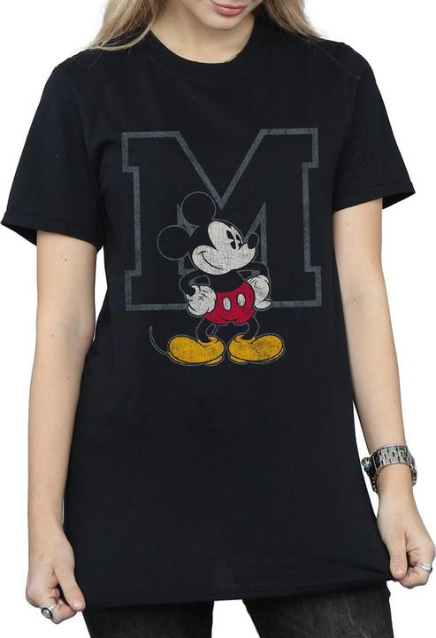 Actual product image Disney Womens/Ladies M Mickey Mouse Cotton Boyfriend T-Shirt (M)