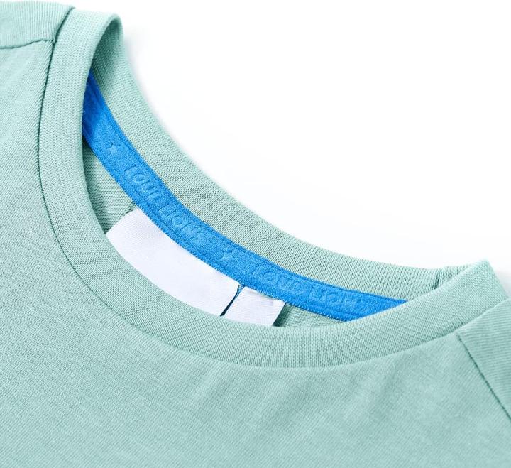 Produktbild vidaXL Kinder-T-Shirt Mittelblau 128,Material: 100