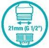 Actual product image Gardena Tap connector (Tap connectors, 21 mm)