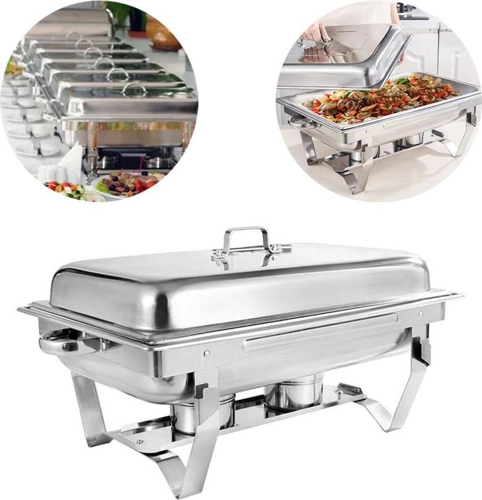 Immagine prodotto Werkstein Speisewärmer, Edelstahl Chafing, 9L, Warmhaltebehälter