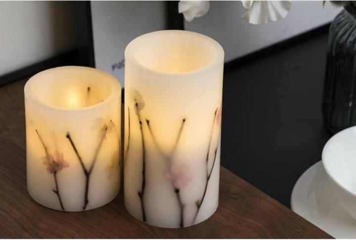 Immagine prodotto Pauleen Candela di cera a LED Shiny Blossom Set di 2 (2 x)
