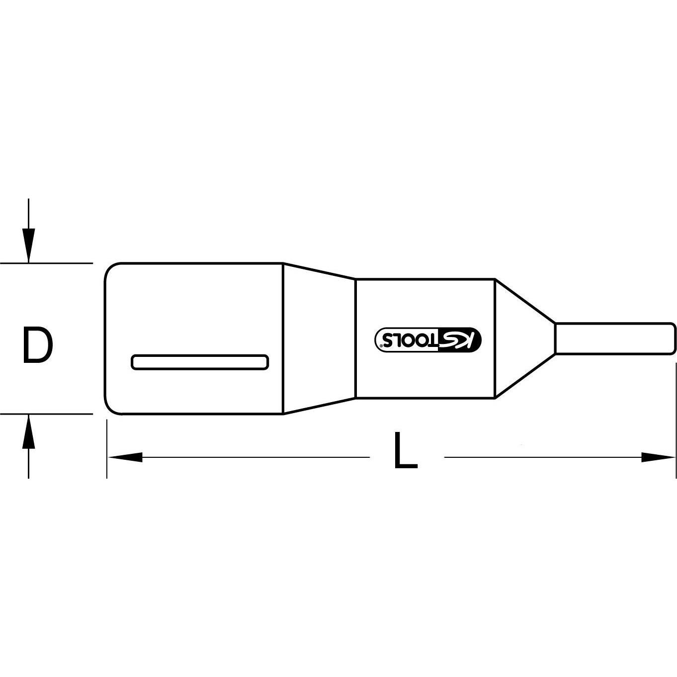 Thumbnail - KS Tools, Steckschlüssel + Stecknuss, 1/2" Bit-Stecknuss mit Schutzisolierung (6 mm)