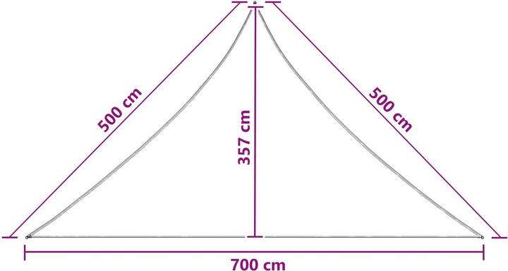 Produktbild vidaXL Sonnensegel (700 x 500 cm)