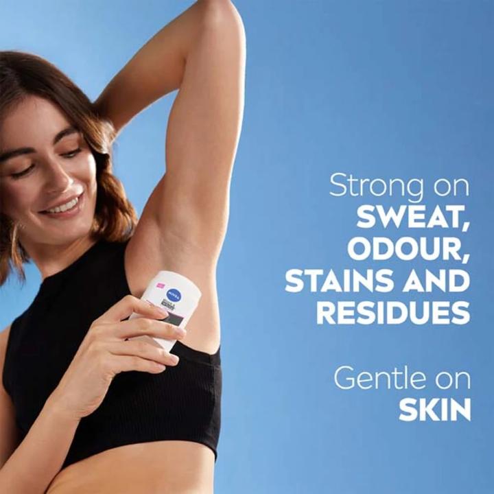 Produktbild NIVEA Solid antiperspirant Invisible Forack & White Clear 50 ml (Stick)