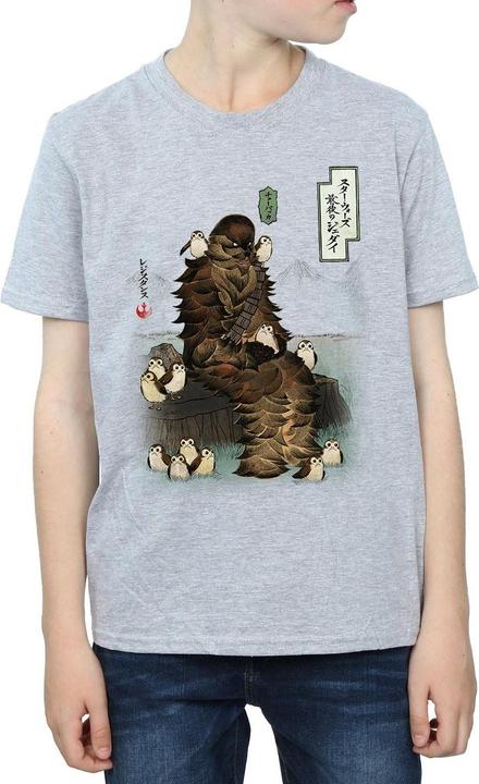 Image du produit Star Wars - T-shirt THE LAST JEDI JAPANESE CHEWBACCA PORGS - Garçon (116)