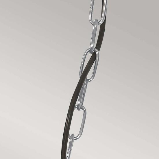 Actual product image Elstead Lighting Somerton outdoor pendant light E27 1-fold antique nickel IP44 (E27, IP44)