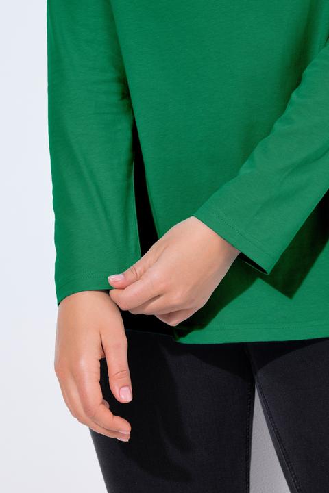 Produktbild Ulla Popken Shirt, Slim, V-Ausschnitt, Langarm (62)