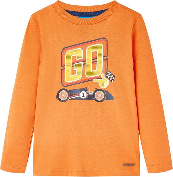 Produktbild VidaXL Kinder-Langarmshirt Dunkelorange 92,Material: 100 (92)