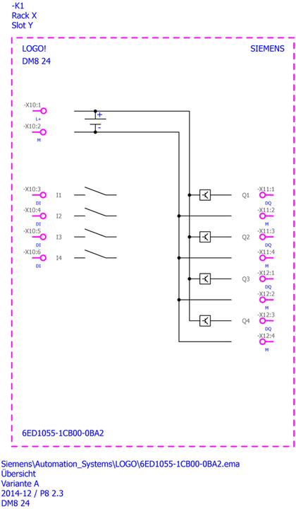 Produktbild Siemens Expansion Module LOGO!8 DM8 24 4DI/4DO