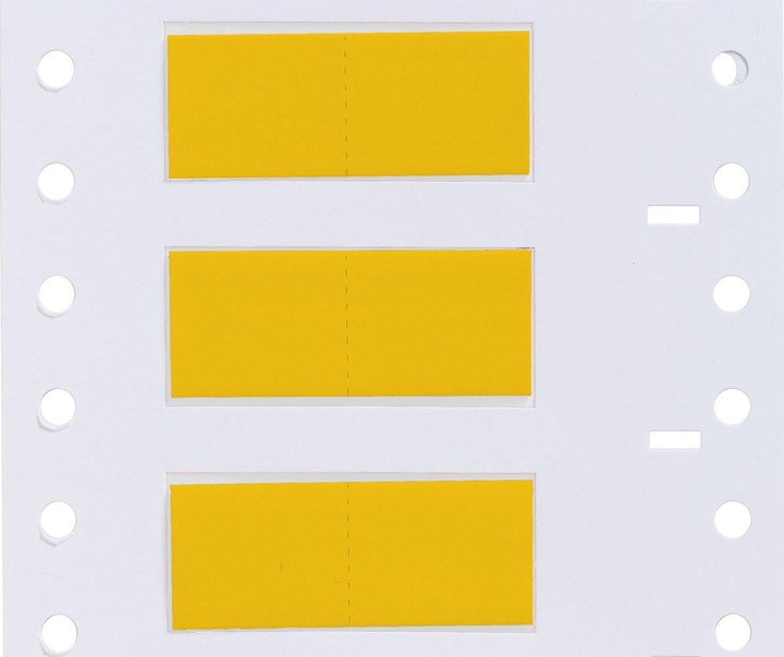 Actual product image Brady HX-250-150-YL-S, B-7642, Heatex heat shrink tubing 2:1, yellow, 38.10 x 11.15 mm, for cable grommets