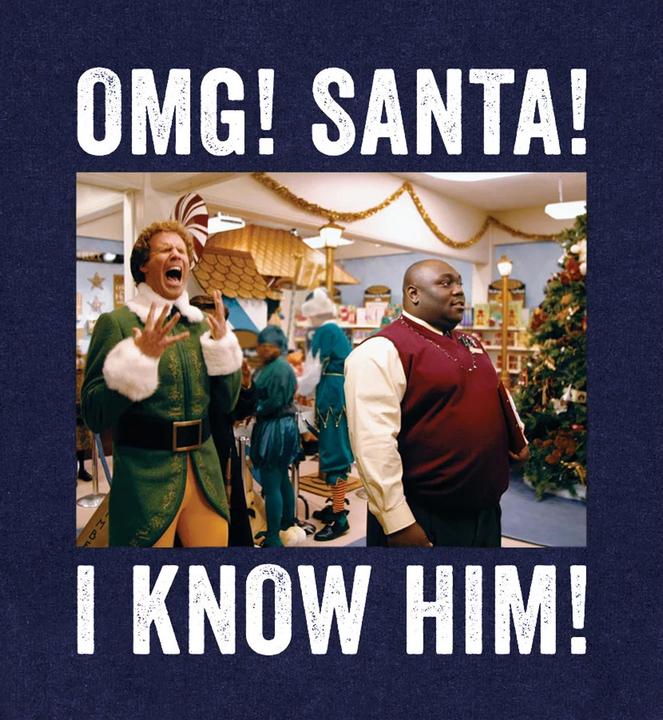 Immagine prodotto Elf OMG Santa Photo Felpa Adulto Unisex (XL)