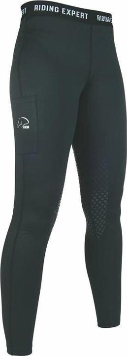 HKM Leggings Knee Grip Black Junior (122)