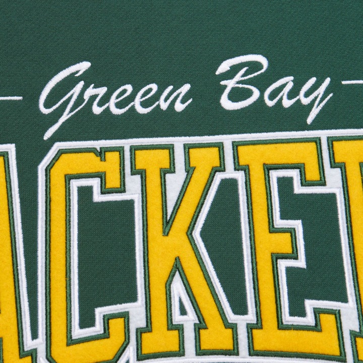 Actual product image Mitchell & Ness BACKPRINT Pullover Green Bay Packers - S (S)