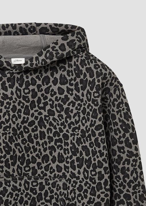 Immagine prodotto S.Oliver Sweatshirt Kapuzensweatshirt mit Leo-Print (104, 110)