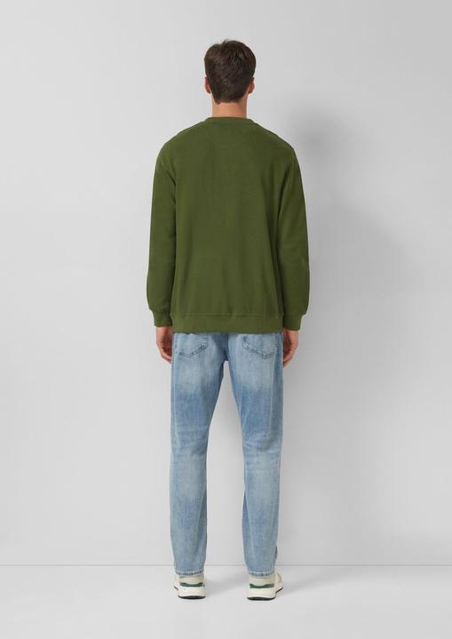 Produktbild s.Oliver Sweatshirt Strukturiertes Sweatshirt mit Rippbündchen (M)