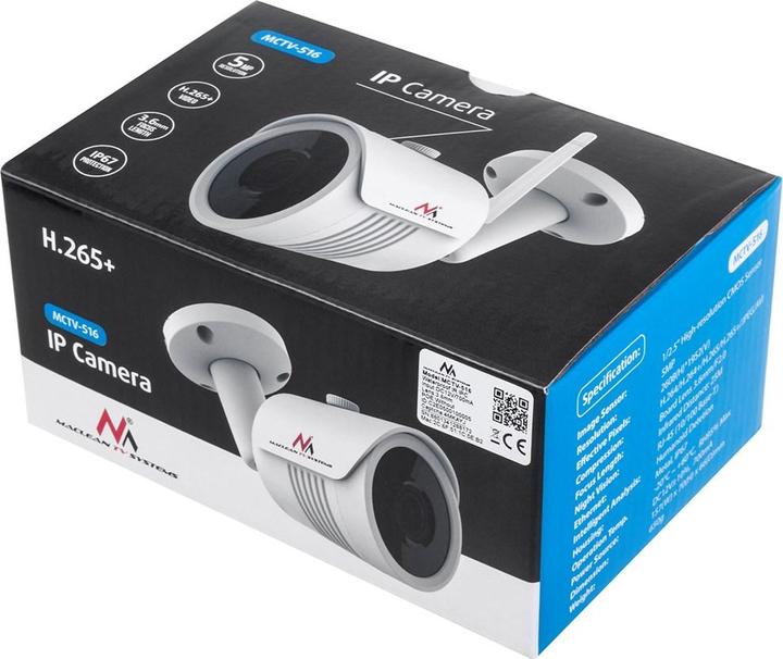 Produktbild Maclean IPC WiFi Security Camera IP67 Night Surveillance CMOS Sensor App LED ONVIF (2556 x 1944 Pixels)