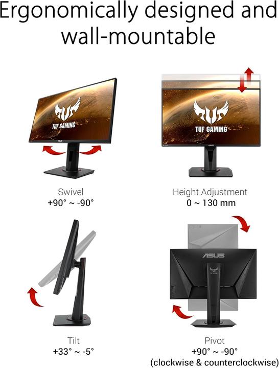 Produktbild ASUS TUF VG258QM (1920 x 1080 Pixel, 25")