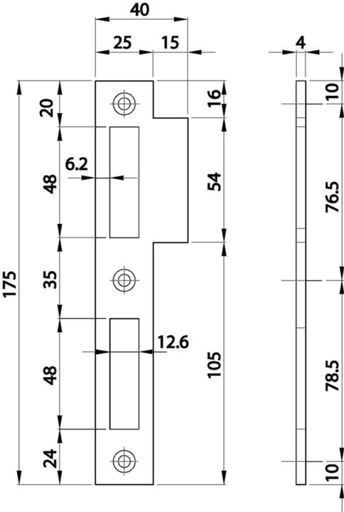 Produktbild MSL Lappenschliessbleche 1870 (Schliessblech)