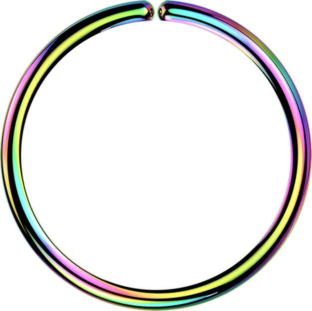 Actual product image Star Piercing Micro Piercing Ring coloured (Surgical steel 316L)