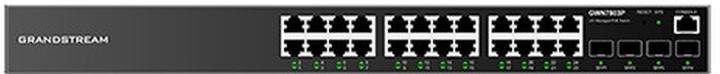 Produktbild Grandstream GWN7803P, Managed Switch, 24x Gigabit ports, 4x SFP, 24x PoE, L2 layer (24 Ports)