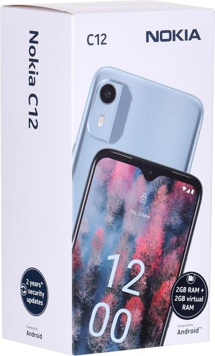 Image du produit Nokia C12 (64 Go, Charcoal, 6.30", Double SIM, 4G)