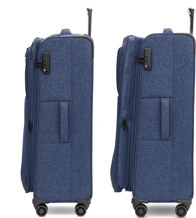 Produktbild Redolz Essentials 12 LARGE 4-Rollen Trolley 79 cm mit Dehnfalte (98 l, XL (ab 115l))