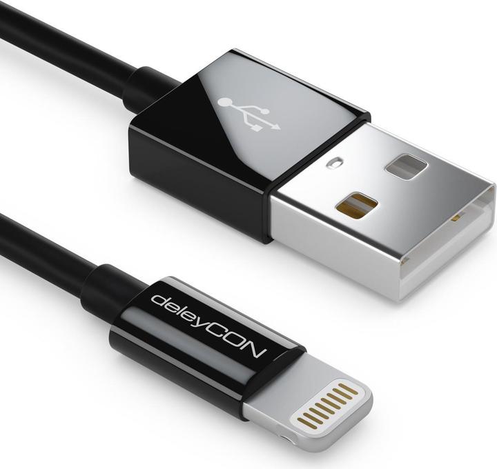 Produktbild deleyCON Lightning auf USB (0.15 m, USB 2.0)