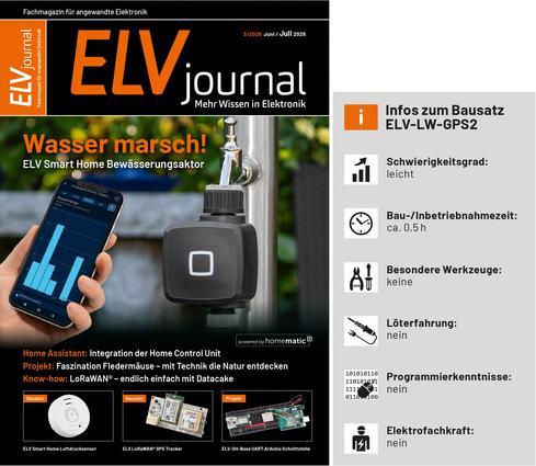 Produktbild ELV LoRaWAN® GPS Tracker 2 ELV-LW-GPS2