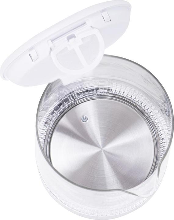 Actual product image Mesko MS 1301w Electric, 1850 W, 1.7 L, Glass / Stainless steel, 360 ° rotational base, White (1.70 l)