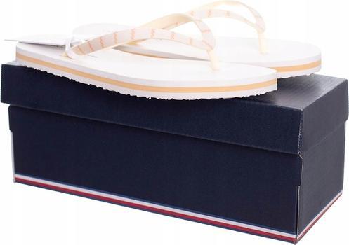 Produktbild Tommy Hilfiger Damen Flip Flops Tommy Essential Beach Sandal Badeschuhe, Elfenbein (Feather White) (37)
