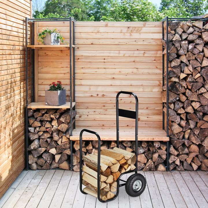 Produktbild Relaxdays Kaminholzwagen (58 x 51 x 109 cm)