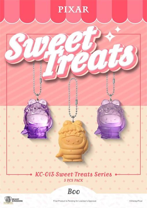 Actual product image Beast Kingdom Pixar Sweet Treats Series key ring 3-pack 4 cm