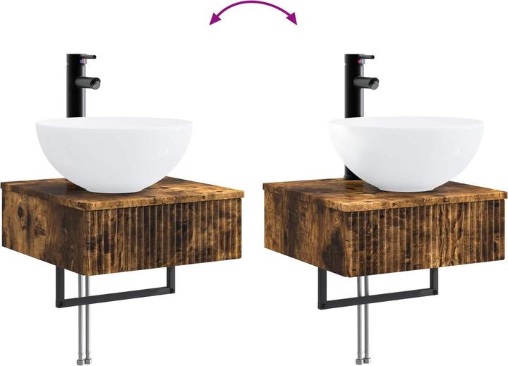 Actual product image vidaXL Wandmontiertes Waschbecken (405 mm, 410 mm)