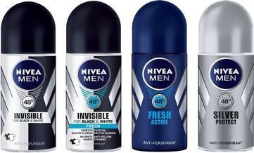 Immagine prodotto NIVEA Uomo Silver Protect Antitraspirante In Bullet Protezione Antibatterica (Roll-on, 50 ml)