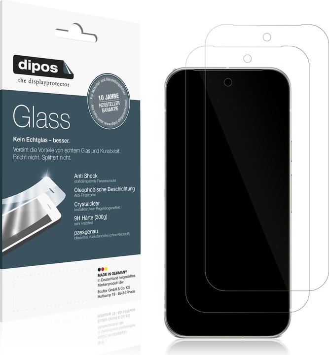 Produktbild Dipos Anti-Shock Displayschutz 9H (1 Stück, Google Pixel 9a)