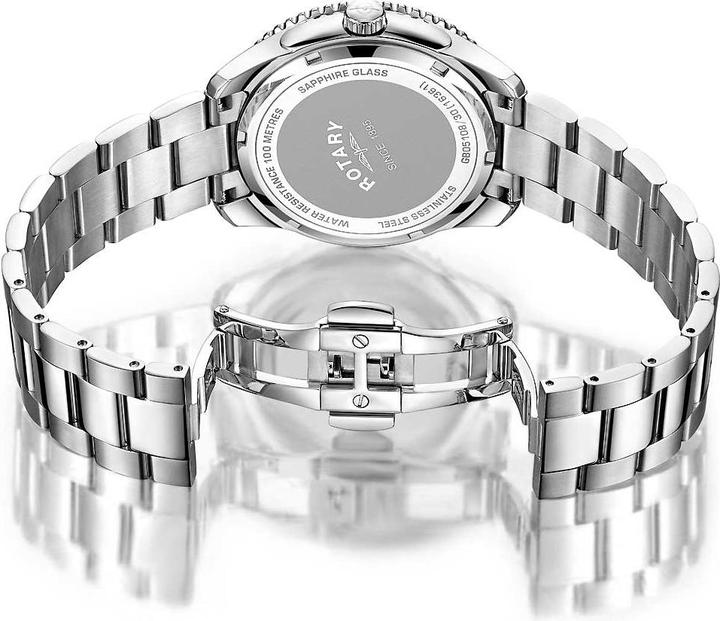 Produktbild Rotary GB05108/30 Henley Herrenuhr GMT 42mm 10ATM (Analoguhr, 42 mm)