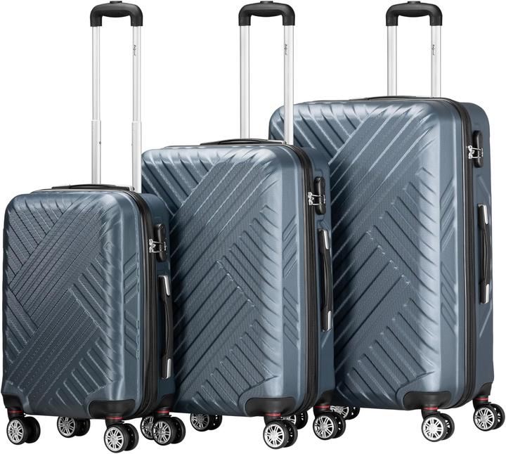 Actual product image Zelsius Kofferset mit Zahlenschloss und Doppelrollen (3-teilig)