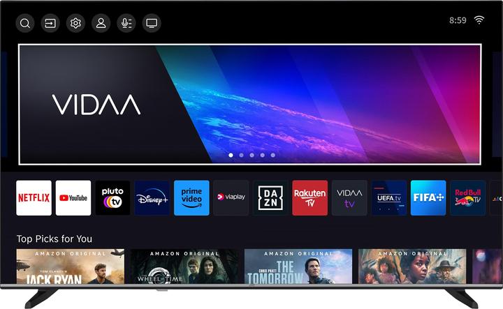 JVC TV 55 inch Smart TV VIDAA LT-55VD3555 4K TV UHD, HDR Dolby Vision and triple tuner (55", LED, 4K, 2025)