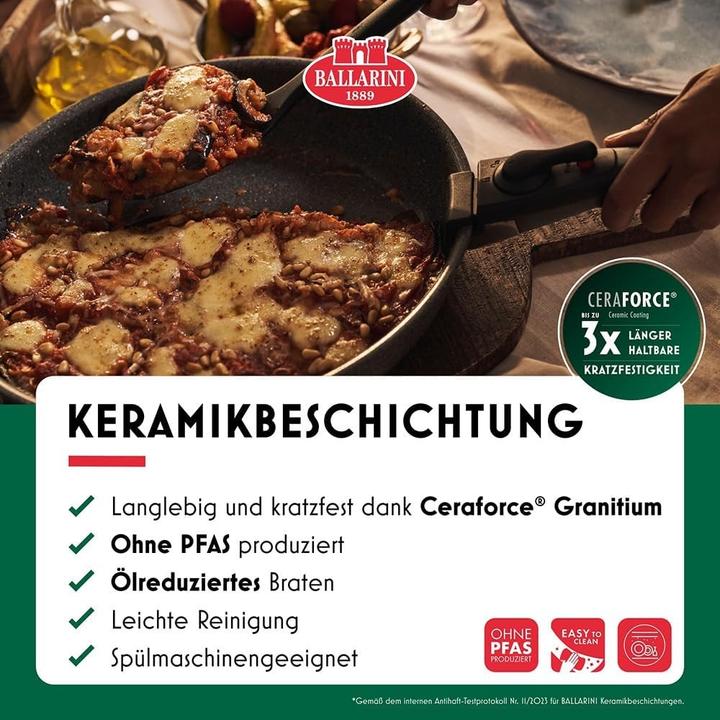 Actual product image Ballarini 4-piece Torre frying pan set 20 + 28cm (Frying pan, Aluminium, 28 x 8.60 cm)