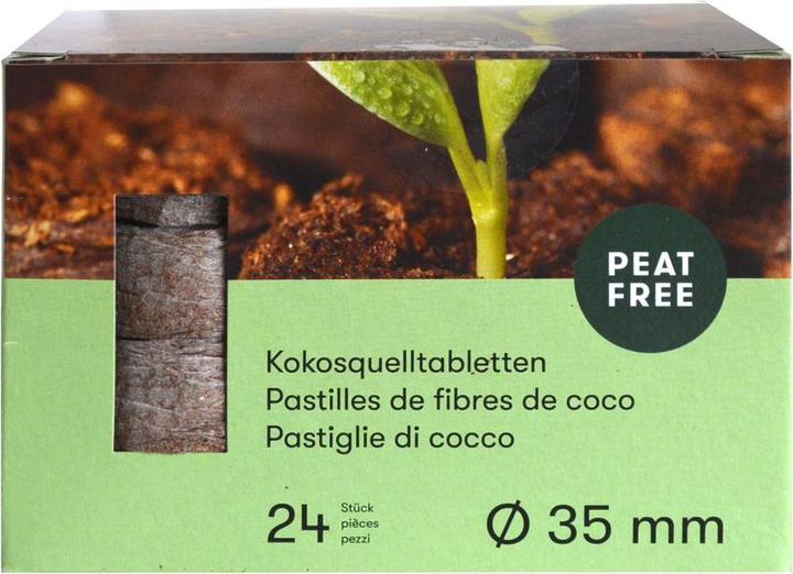 Produktbild Blumen Kokosquelltabletten mit Netz (Erde ohne Torf)