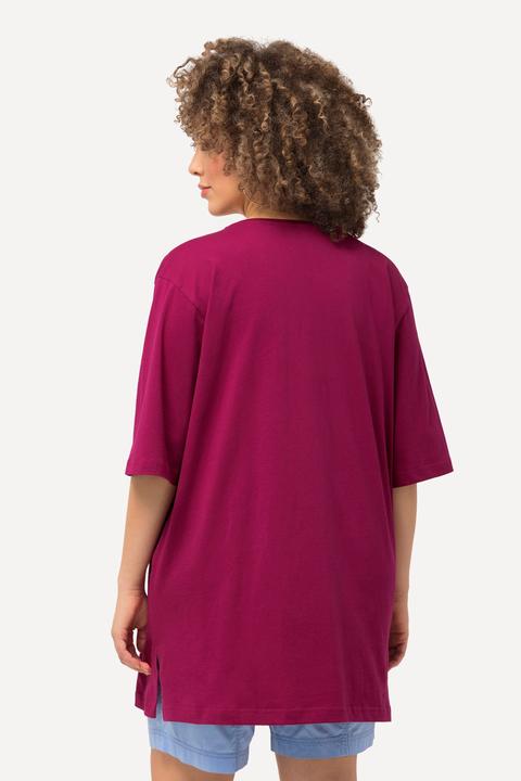 Actual product image Ulla Popken Basic V-Neck Relaxed Fit Short Sleeve Tee (54, 56)