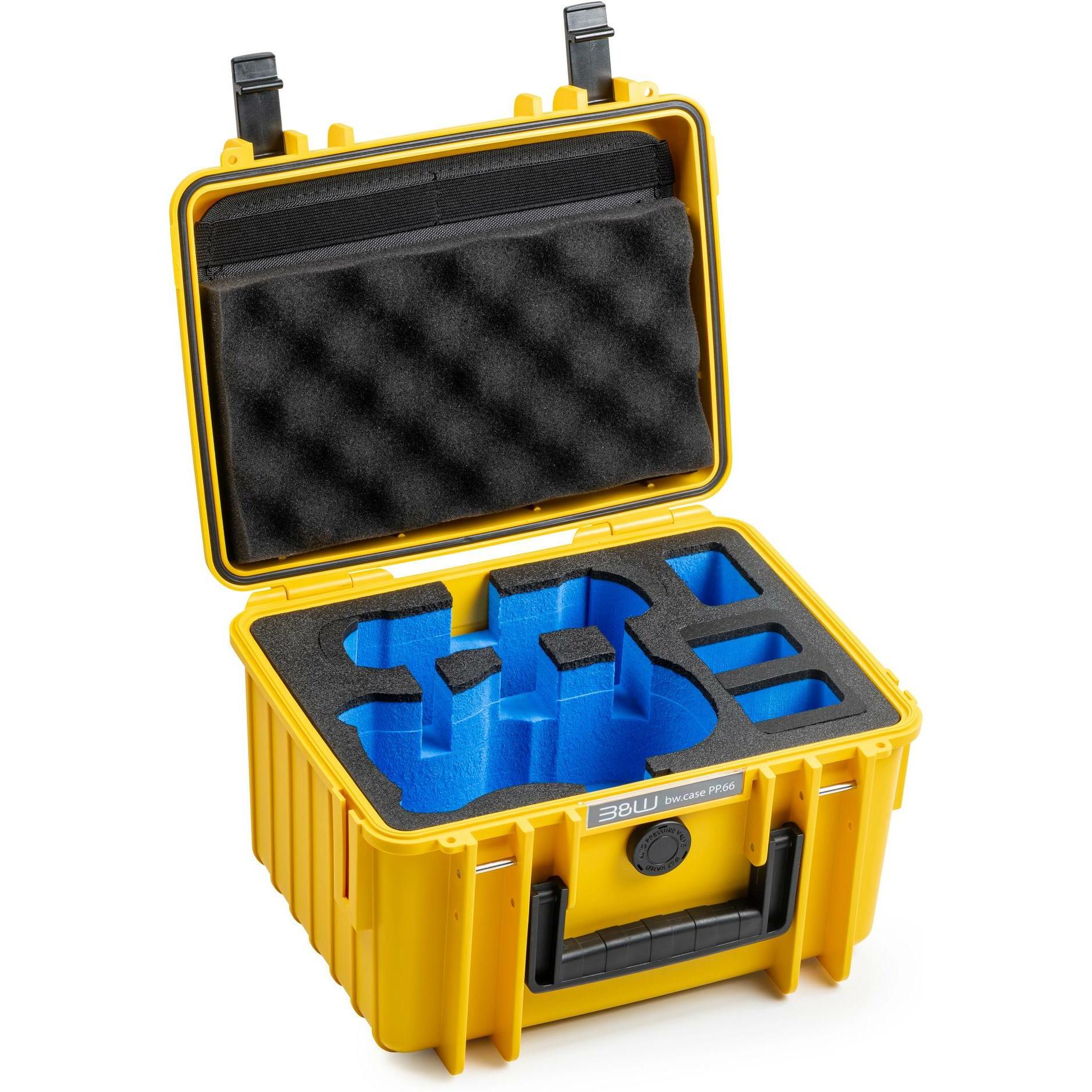 B&W International PP.66 (Custodia per drone, DJI Mini 5 Pro), Borsa per droni RC, Giallo