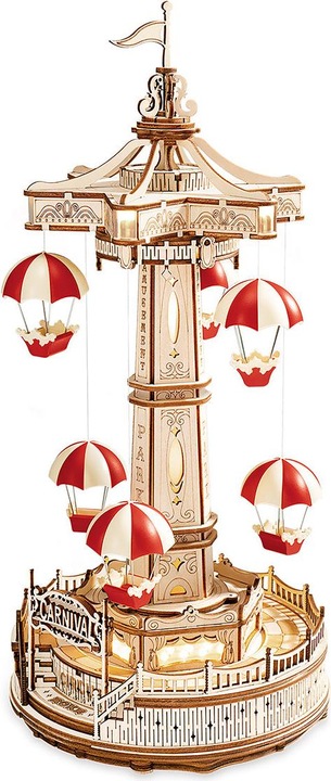 Rokr Fallschirm-Turm - 3D Holzbausatz (elektrisch)