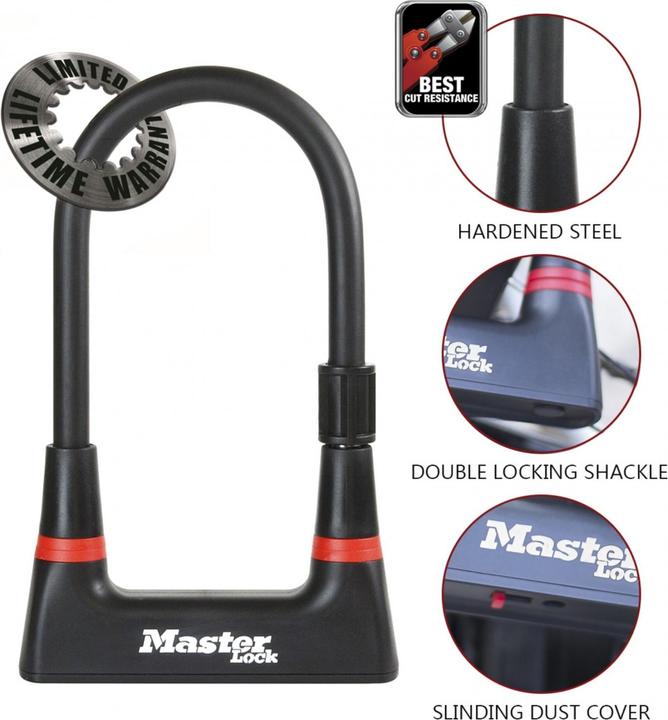 Produktbild Master Lock 8279 Bügelschloss 14 mm x 210 mm x 104 mm